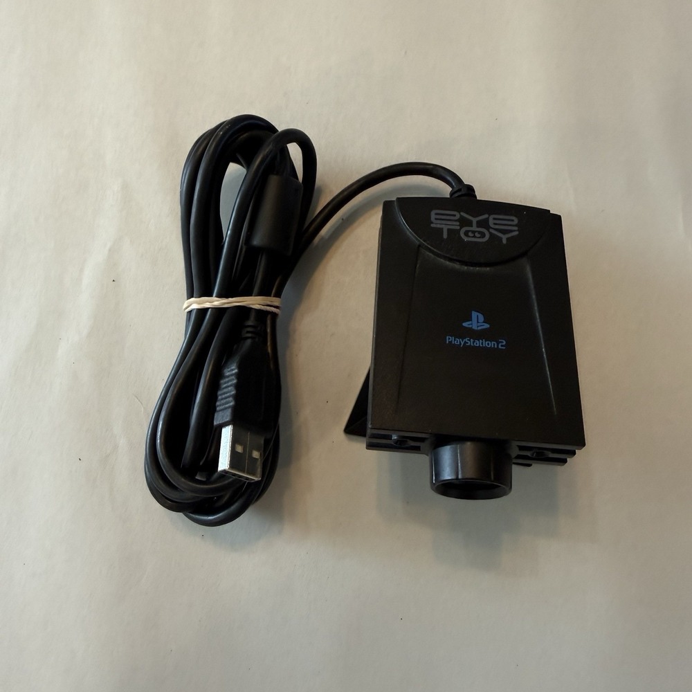 Official OEM Sony Playstation 2 PS2 Eye Toy Camera Black Pre Owned